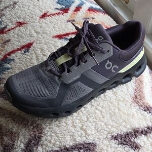 On Running Charcoal and Olive Sneakers